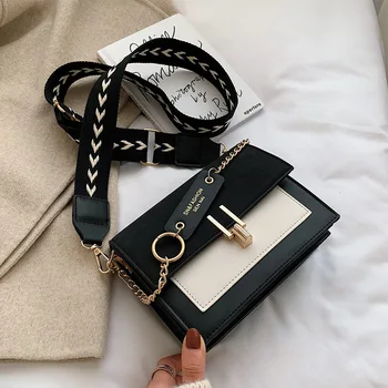 Autumn fashion bag for women's 2020 new Korean Wide shoulder strap crossbody frosted hit color small bag a842
Autumn fashion bag for women's 2020 new Korean Wide shoulder strap crossbody frosted hit color small bag a842