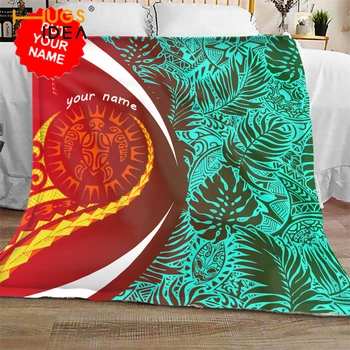HUGSIDEA Customize Name Hawaii Polynesian Turtle 3D Printed Flannel Blanket Warm Quilt Cover Travel Office Home Soft Blanket
HUGSIDEA Customize Name Hawaii Polynesian Turtle 3D Printed Flannel Blanket Warm Quilt Cover Travel Office Home Soft Blanket