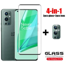 Protecteur d'écran pour Oneplus 9 Pro, verre trempé 3D, couverture incurvée complète, pour Oneplus 7 7T 8 Pro=