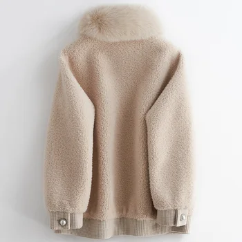 Real Fur Coat Women Clothes 2020 Sheep Shearing Korean 100% Wool Jacket Women Real Fox Fur Collar Manteau Femme Y19F241087YY1929 
Real Fur Coat Women Clothes 2020 Sheep Shearing Korean 100% Wool Jacket Women Real Fox Fur Collar Manteau Femme Y19F241087YY1929