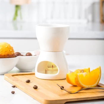 120 ml Ceramic chocolate fondue ice cream pot set with fork and candle butter warmers WJB42002
120 ml Ceramic chocolate fondue ice cream pot set with fork and candle butter warmers WJB42002