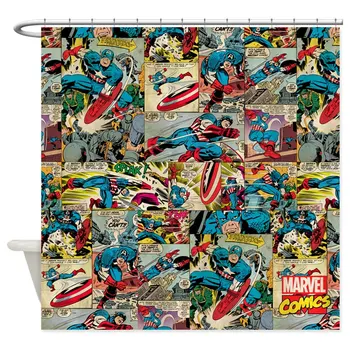 Captain America Collage Decorative Fabric Shower Curtain
Captain America Collage Decorative Fabric Shower Curtain