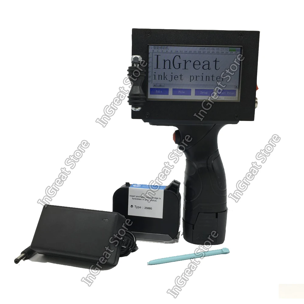 Handheld Portable Inkjet Printer Label Print Machine Intelligent Touch Screen Code Inkjet Label Printer Korean Arabic Language
Handheld Portable Inkjet Printer Label Print Machine Intelligent Touch Screen Code Inkjet Label Printer Korean Arabic Language