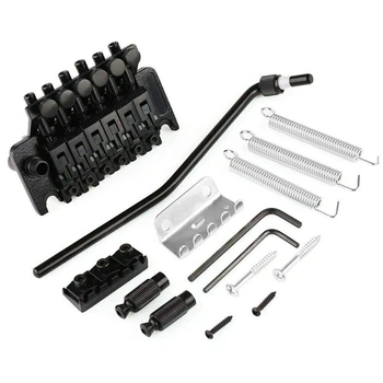 Electric Guitar Tremolo Bridge Assembly Double System Parts 2 Point St Strat Style Guitar Tremolo Bridge Locking System (Black)
Electric Guitar Tremolo Bridge Assembly Double System Parts 2 Point St Strat Style Guitar Tremolo Bridge Locking System (Black)