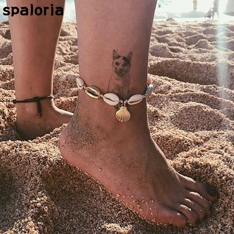 Spaloria Natural Shell Anklets Bracelet For Women Bohemian Gold Seashell Anklet Rope Leg Chain Handmade Foot Jewelry Accessories
Spaloria Natural Shell Anklets Bracelet For Women Bohemian Gold Seashell Anklet Rope Leg Chain Handmade Foot Jewelry Accessories