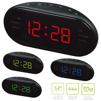 EAAGD LED Digital Alarm Clock AM/FM Radio with Dual Alarms Sleep & Snooze Function Outlet Powered Big Digit Display
EAAGD LED Digital Alarm Clock AM/FM Radio with Dual Alarms Sleep & Snooze Function Outlet Powered Big Digit Display