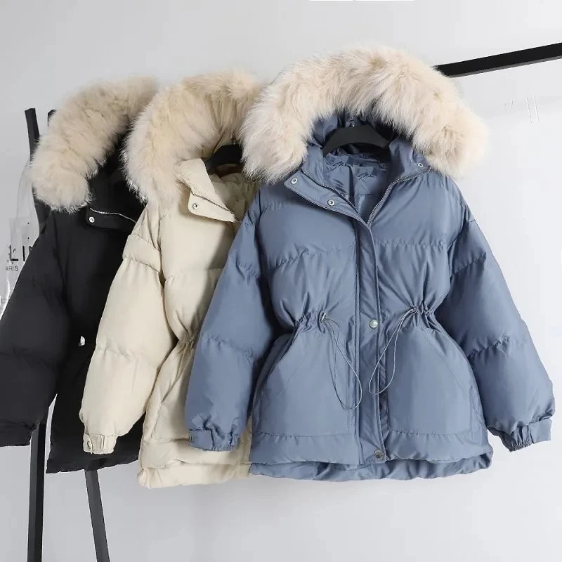 Big Fur Collar Female Cotton Jacket 2023 New Winter Warm Thicken Parka Korean Loose Women Short Jacket Thicken Warm Bread Coat
Big Fur Collar Female Cotton Jacket 2023 New Winter Warm Thicken Parka Korean Loose Women Short Jacket Thicken Warm Bread Coat