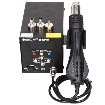GORDAK 857 / 857D Hot Air Soldering Station high power desoldering station LCD display intelligent sleep soft Heat blow dryer
GORDAK 857 / 857D Hot Air Soldering Station high power desoldering station LCD display intelligent sleep soft Heat blow dryer