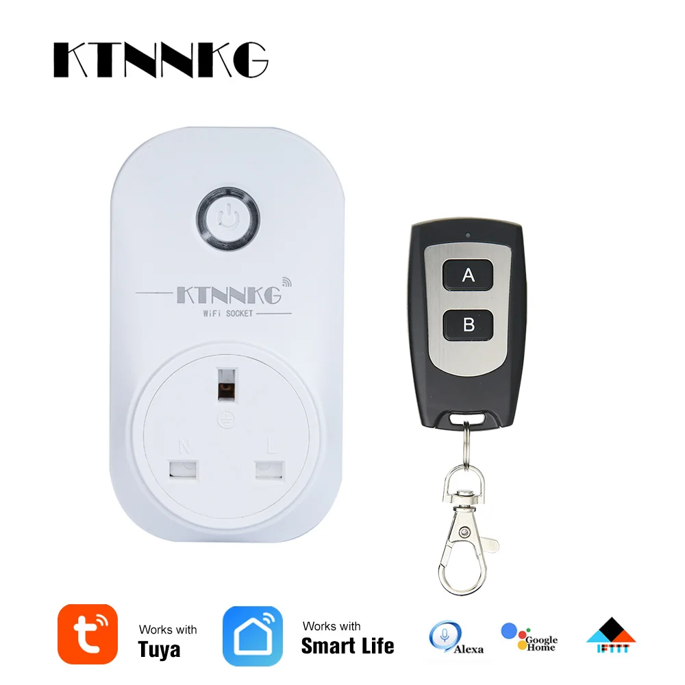 TUYA smart life 10A UK wifi smart plug with power monitor, wifi wireless smart socket with Google Home Alexa voice control
TUYA smart life 10A UK wifi smart plug with power monitor, wifi wireless smart socket with Google Home Alexa voice control