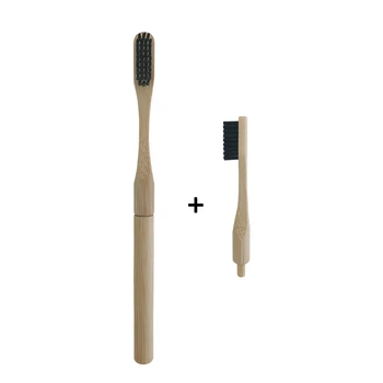 Natrual Bamboo Toothbrush with Plug-in Replacement Brush Heads Soft Bristles Tooth Bushes Heads Travel Oral-Care Cleaning Brush
Natrual Bamboo Toothbrush with Plug-in Replacement Brush Heads Soft Bristles Tooth Bushes Heads Travel Oral-Care Cleaning Brush