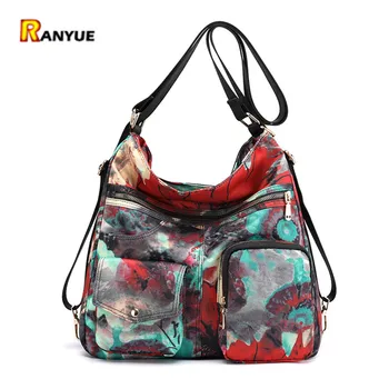 Fashion Waterproof Nylon Handbag Large Capacity Ladie Tote Bag Multifunction Backapack Chinese style Mummy Bag Bolsos Para Mujer
Fashion Waterproof Nylon Handbag Large Capacity Ladie Tote Bag Multifunction Backapack Chinese style Mummy Bag Bolsos Para Mujer
