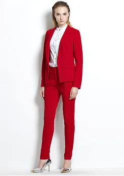 Hot Sale Women's Fashion Suit for OL Bussiness lady Custom made Red office suits Women Pant Suits Jacket+Pants 
Hot Sale Women's Fashion Suit for OL Bussiness lady Custom made Red office suits Women Pant Suits Jacket+Pants