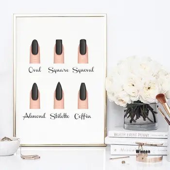 Fashion Nail Shapes Beauty Salon Canvas Posters And Prints Decor Makeup Nail Gifts Nail Type Guide Art Canvas Painting Picture
Fashion Nail Shapes Beauty Salon Canvas Posters And Prints Decor Makeup Nail Gifts Nail Type Guide Art Canvas Painting Picture