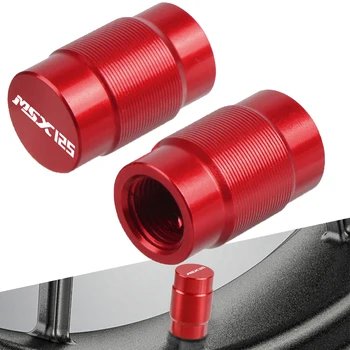 For Honda MSX125 Grom MSX 125 2014 2015 2016 2017 2018 2019 2020 One Pair Motorcycle LOGO Aluminum Wheel Tire Valve caps