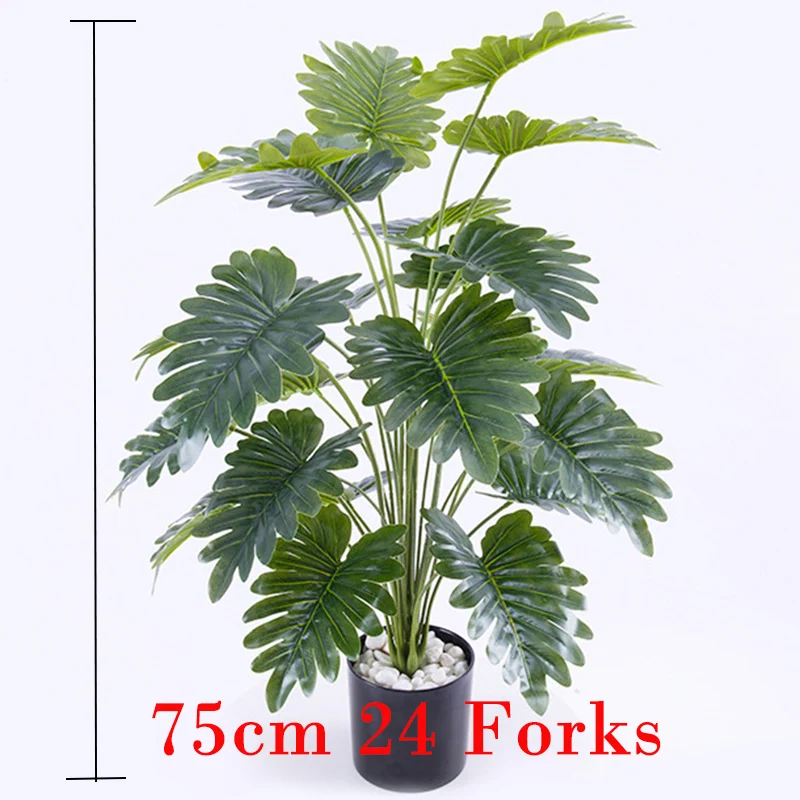 75cm 24 Fork Tropical Monstera Large Artificial Tree Fake Palm Plants Withnot Pot Plastic Turtle Leafs For Home Wedding Decor
75cm 24 Fork Tropical Monstera Large Artificial Tree Fake Palm Plants Withnot Pot Plastic Turtle Leafs For Home Wedding Decor