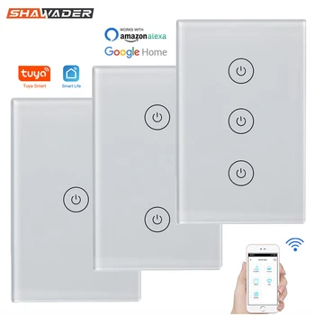 Wifi Smart Light Switch 2 way RF433 Remote Control Wireless Electrical Interruptor Glass Touch Panel work with Alexa Google Home
Wifi Smart Light Switch 2 way RF433 Remote Control Wireless Electrical Interruptor Glass Touch Panel work with Alexa Google Home