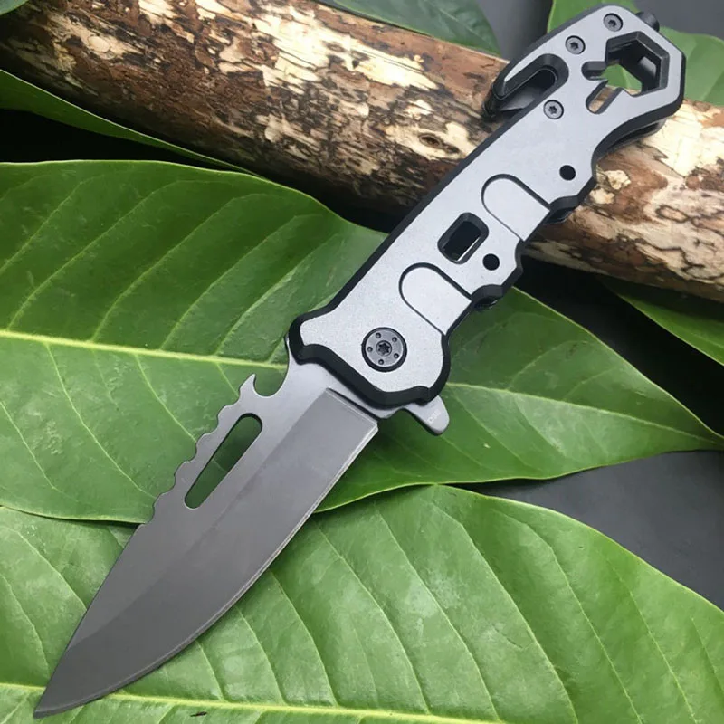Titanium Ion Multi-function Folding Knife Outdoor Camping Hunting Rescue Window Breaker High Hardness Tactical Folding Knife
Titanium Ion Multi-function Folding Knife Outdoor Camping Hunting Rescue Window Breaker High Hardness Tactical Folding Knife
