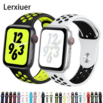 Sport band for Apple Watch series 5 4 strap 44mm 40mm watch Accessories iwatch band 3 2 1 42mm 38mm Sport Silicone Bracelet
Sport band for Apple Watch series 5 4 strap 44mm 40mm watch Accessories iwatch band 3 2 1 42mm 38mm Sport Silicone Bracelet