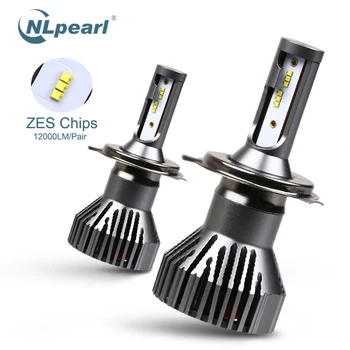 

NLpearl 2x 60W 12000LM H7 Led Headlight Bulb with Lumileds ZES Chips H4 Led H7 H8 H11 H1 H3 H9 9005 HB3 9006 HB4 Led Bulb 6500K