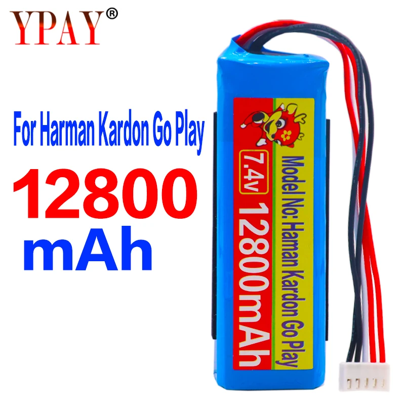 12800 мА/ч Батарея 7 4 V Для Harman Kardon Go Play Mini Динамик литий-полимерный перезаряжаемый