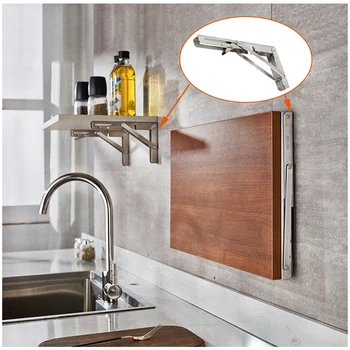 2Pcs 304 Stainless Steel 8 to 16 Inch Adjustable Folding Angle Shelf Bracket Support Table Wall Mounted Durable bear with Screw
2Pcs 304 Stainless Steel 8 to 16 Inch Adjustable Folding Angle Shelf Bracket Support Table Wall Mounted Durable bear with Screw