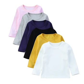 6M-5Years Cotton Toddler Kids Baby Girls Boy Unisex Long Sleeve T-shirt Tops Solid color casual Top 
6M-5Years Cotton Toddler Kids Baby Girls Boy Unisex Long Sleeve T-shirt Tops Solid color casual Top