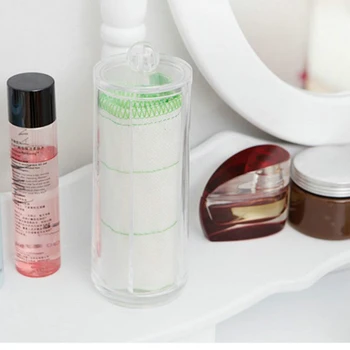 Clear Cylinder Container with Cap Cosmetic Makeup Cotton Pad Organizer Transparent Jewelry Storage Bins Box Holder Portable
Clear Cylinder Container with Cap Cosmetic Makeup Cotton Pad Organizer Transparent Jewelry Storage Bins Box Holder Portable