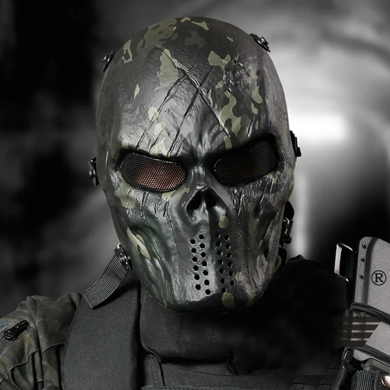 Tactical Accessories Camouflage Mask Skull Zombie Field Equipment Mask Suitable for Terrain Gunfight For Nerf Peripheral
Tactical Accessories Camouflage Mask Skull Zombie Field Equipment Mask Suitable for Terrain Gunfight For Nerf Peripheral