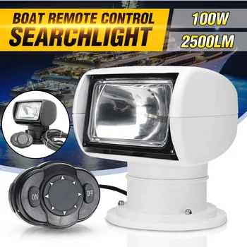 Boat Remote Control Spotlight Marine Remote Searchlight 12V 100W Halogen Bulb Auto Replacement Parts Cigarette Lighter
Boat Remote Control Spotlight Marine Remote Searchlight 12V 100W Halogen Bulb Auto Replacement Parts Cigarette Lighter