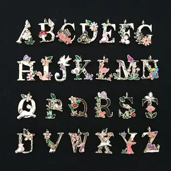 26 Letters Initial A-Z Alphabet Charms Pendant Garden Fairy Tale Jewelry Making Accessories 
26 Letters Initial A-Z Alphabet Charms Pendant Garden Fairy Tale Jewelry Making Accessories