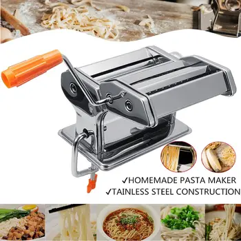 

Noodle-Maker Roller-Machine Stainless Steel Fresh Pasta Maker Roller Machine for Spaghetti Noodle Fettuccine Dumpling Maker