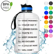 Gallon Water Bottle with Motivational Measurements