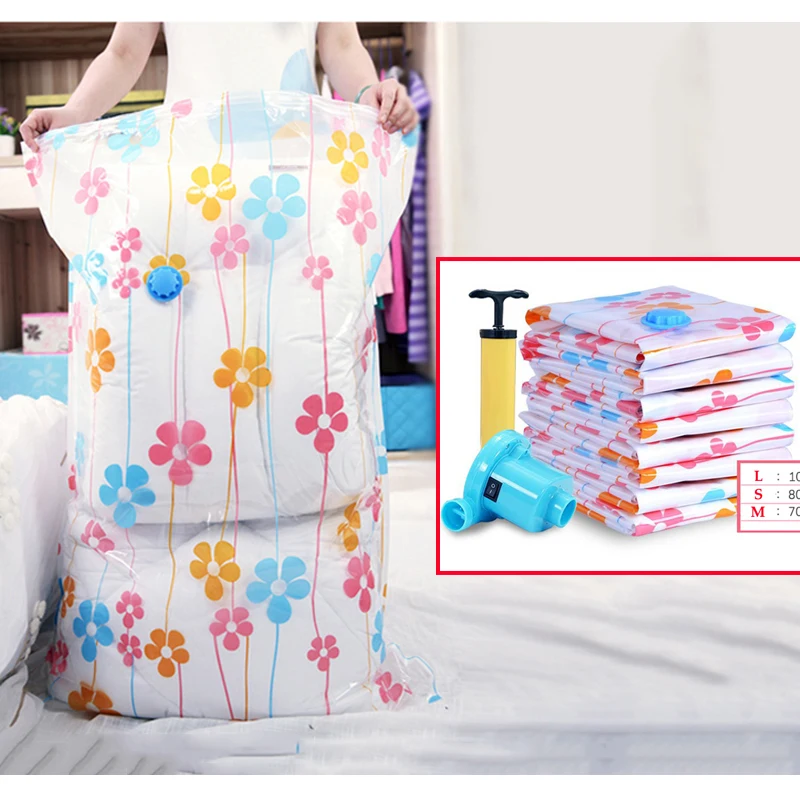 7pcs/set Thickened Vacuum Bag With Hand Pump For Clothes Storage Home Reusable Foldable Compressed Quilt Organizer Bags
7pcs/set Thickened Vacuum Bag With Hand Pump For Clothes Storage Home Reusable Foldable Compressed Quilt Organizer Bags