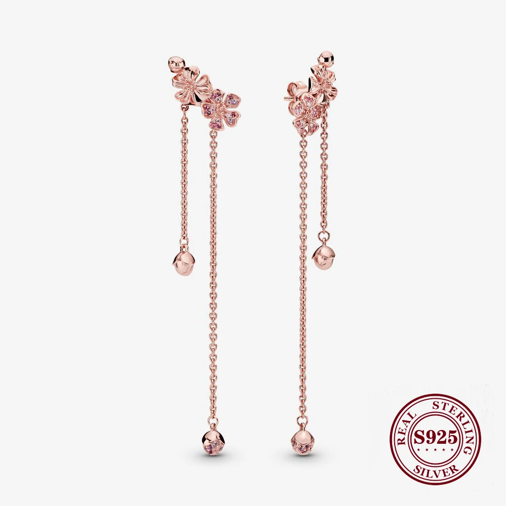 Original 925 Sterling Silver Peach Flower Series Stud Pan Earrings Creative Rose Gold Pan Earring Feminine Fashion Ear Studs
Original 925 Sterling Silver Peach Flower Series Stud Pan Earrings Creative Rose Gold Pan Earring Feminine Fashion Ear Studs