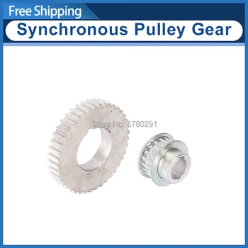 

2pcs metal synchronous Pulley gear/motor belt gear/drive wheel/gt2 9.5mm pulley SIEG SC2-017-006 JET BD-X7 Motor gear