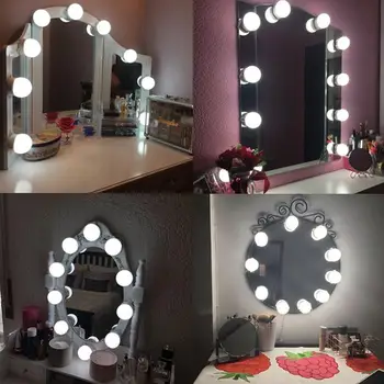 Vanity Mirror Lights 10Bulb Makeup Light LED Mirror Lights Glamour Hollywood Style Table Set Beauty Mirror Lights Kit
Vanity Mirror Lights 10Bulb Makeup Light LED Mirror Lights Glamour Hollywood Style Table Set Beauty Mirror Lights Kit