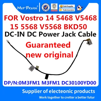 

new original laptop new DC-IN DC Power Jack Cable For Dell Vostro 14 5468 V5468 15 5568 V5568 BKD50 0M3FM1 M3FM1 DC30100YD00