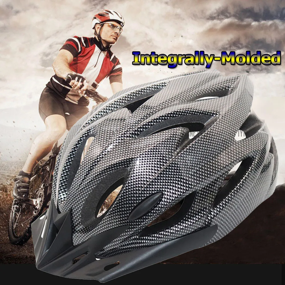 1PC Unisex Integrally-molded Safety Bicycle Helmet Lightweight Protective Helmet Bike Sports Helmet Mountain Cycling Accessory
