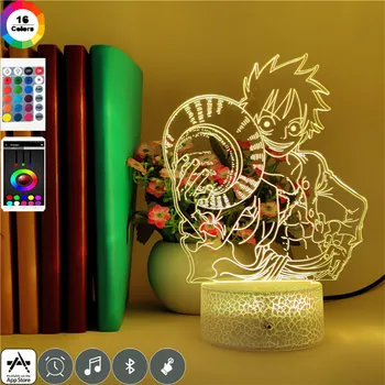 Anime One Piece Straw Hat Luffy 3D LED Night Light USB 7 Color Atmospheres Children Sleeping Lighting Brithday Party Clock Lamp
Anime One Piece Straw Hat Luffy 3D LED Night Light USB 7 Color Atmospheres Children Sleeping Lighting Brithday Party Clock Lamp