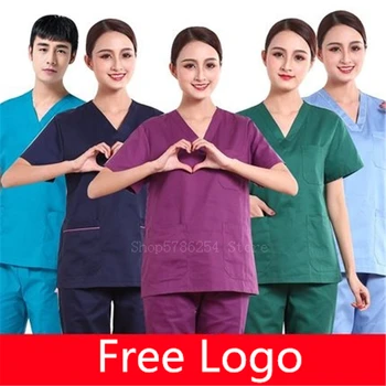 Adult Operating Room Hospital Medical Uniform Men Doctor Nurse Work Wear Cotton Surgical Clothes Women Beauty Salon Free Logo
Adult Operating Room Hospital Medical Uniform Men Doctor Nurse Work Wear Cotton Surgical Clothes Women Beauty Salon Free Logo