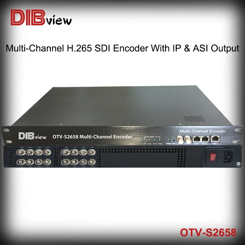 OTV-S2658 Broadcast Level Multi-Channel SDI H.264 H.265 HD Encoder With IP & ASI Output used for Satellite Cable TV projects
OTV-S2658 Broadcast Level Multi-Channel SDI H.264 H.265 HD Encoder With IP & ASI Output used for Satellite Cable TV projects