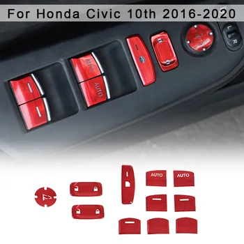 11pcs/Set Car Door Window Lift Switch Lid Cover Trim Red For Honda Civic 10th 2016-2020 Decoration Cover Trims
11pcs/Set Car Door Window Lift Switch Lid Cover Trim Red For Honda Civic 10th 2016-2020 Decoration Cover Trims