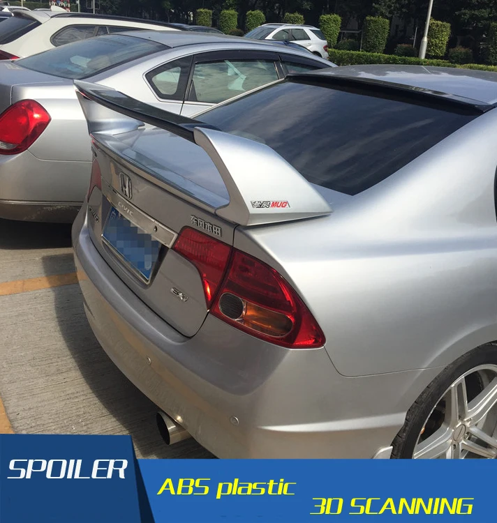 Спойлер заднего крыла автомобиля для Honda FD2 FD1 Civic спойлер из АБС-пластика 2006-2011 |