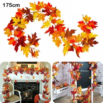 Artificial Maple Leaf Garland Red and Orange Leaves - Autumn Display Dried Flowers Home Autumn Decorations
Artificial Maple Leaf Garland Red and Orange Leaves - Autumn Display Dried Flowers Home Autumn Decorations