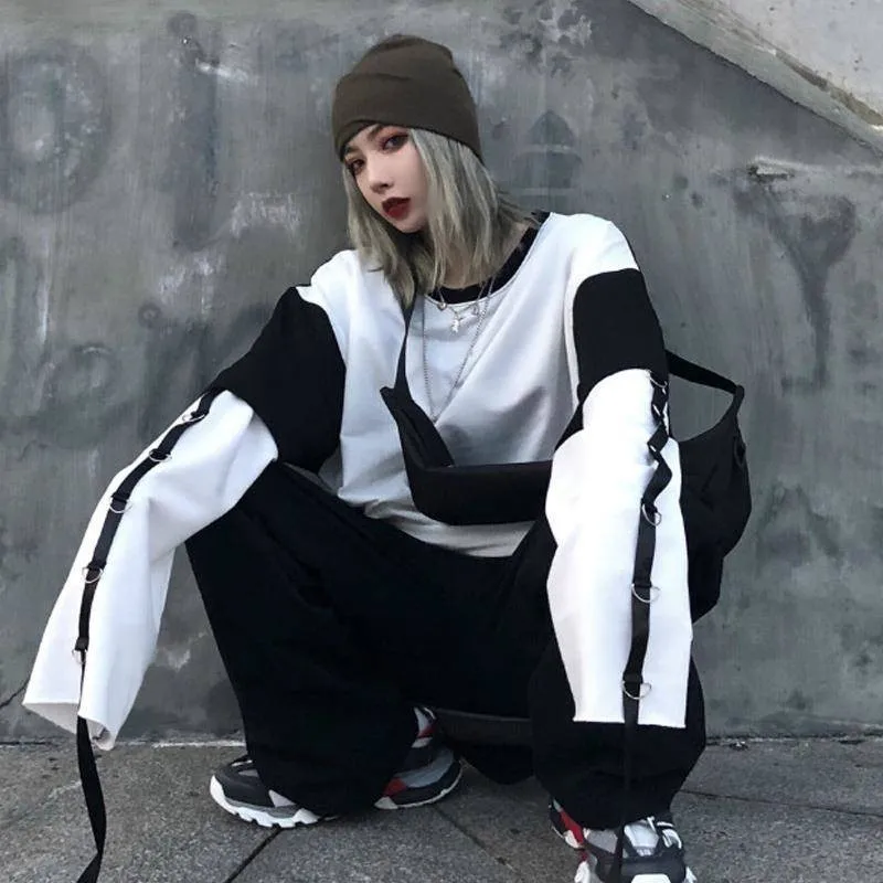 Japan fashion Harajuku Autumn Long Sleeve TeesHip Hop print T Shirt Women Funny White casual Tees Tops Female Punk T Shirts
Japan fashion Harajuku Autumn Long Sleeve TeesHip Hop print T Shirt Women Funny White casual Tees Tops Female Punk T Shirts