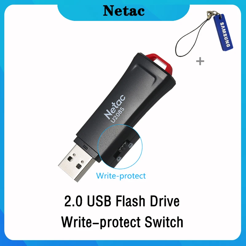 

Netac USB Flash Drive 32 16 GB Write Protect Encrypted Pendrive 32gb 16gb Pen Drive 2.0 USB Stick Disk on Key Memory for Phone