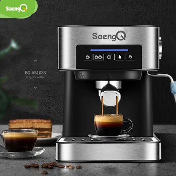 saengQ Electric Espresso Coffee Maker Machine 20Bar Coffee Machine Semi-automatic Household Italian Coffee Maker With Steam
saengQ Electric Espresso Coffee Maker Machine 20Bar Coffee Machine Semi-automatic Household Italian Coffee Maker With Steam
