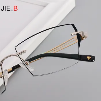 JIE.B high quality fashion business men's rimless glasses frame fashion prescription glasses computer goggles frame
JIE.B high quality fashion business men's rimless glasses frame fashion prescription glasses computer goggles frame