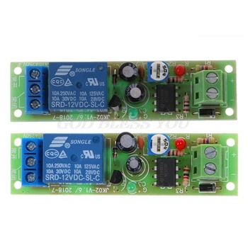 NE555 Relay DC 12V Timer Adjustable Delay Turn Off ON Switch Time Relay Module New Drop Shipping
NE555 Relay DC 12V Timer Adjustable Delay Turn Off ON Switch Time Relay Module New Drop Shipping