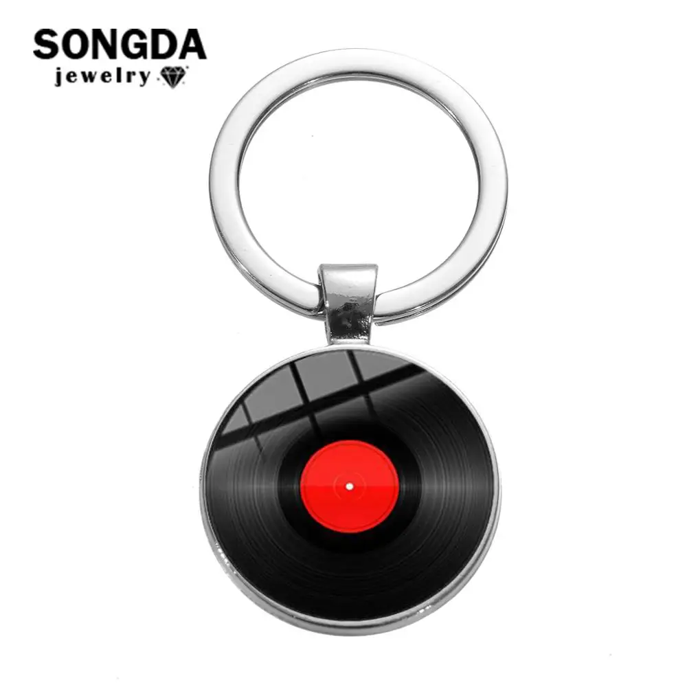 SONGDA Classic Old-fashion Vinyl Record Charm Keychain Gramophone Record Glass Photo Cabochon Key Ring Car Key Chain Men Jewelry
SONGDA Classic Old-fashion Vinyl Record Charm Keychain Gramophone Record Glass Photo Cabochon Key Ring Car Key Chain Men Jewelry